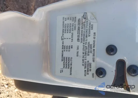 2002 Chevrolet Silverado 1500 Commercial from USA, damaged, VIN 1GCEC14W22Z181487